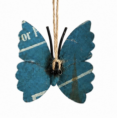 HANGING BLUE BUTTERFLY ORNAMENT *NEW* AVAIL DEC 2026